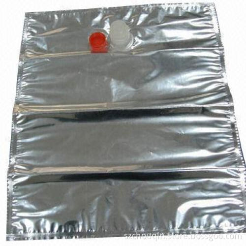 Spout Bag-in-box for Edible Oil and Wine, Made of PET/MPET/PE Material